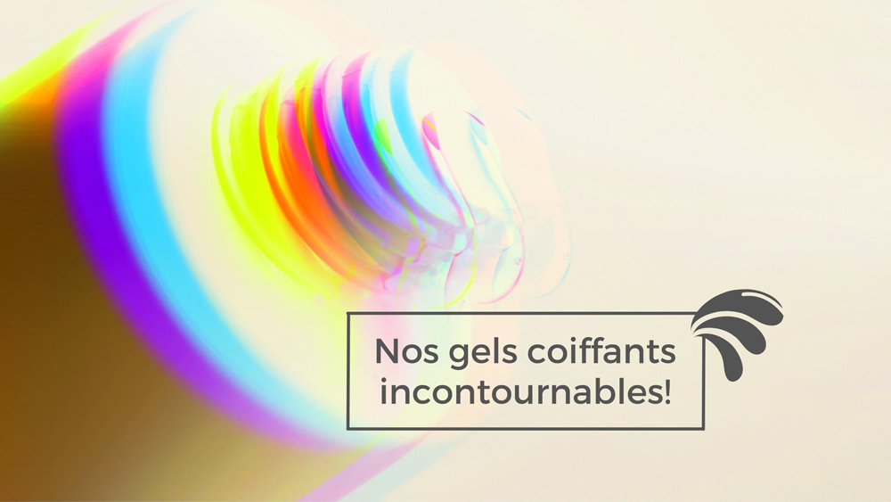 Tube de gel coiffant avec le titre : Nos gels coiffants incontournables!
