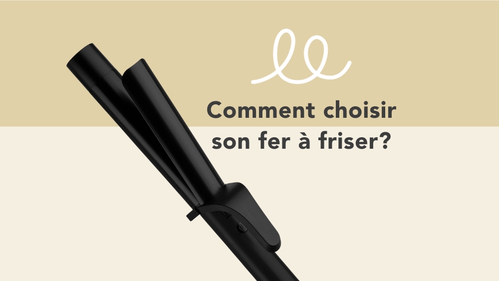 Conseils pour choisir le meilleur fer à friser avec un design élégant en noir.