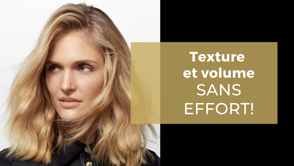 Texture et volume des cheveux sans effort, mettant en avant un look naturel et élégant.
